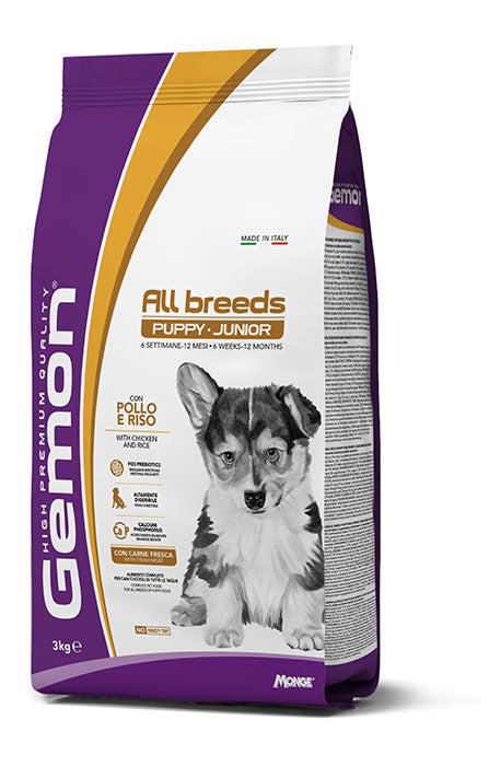 Gemon All Breeds Puppy and Junior – Pollo e Riso 3kg Gemon All Breeds Puppy and Junior – Pollo e Riso 3kg